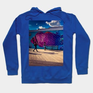 Graffiti Coney Island Boardwalk Brooklyn NYC Hoodie